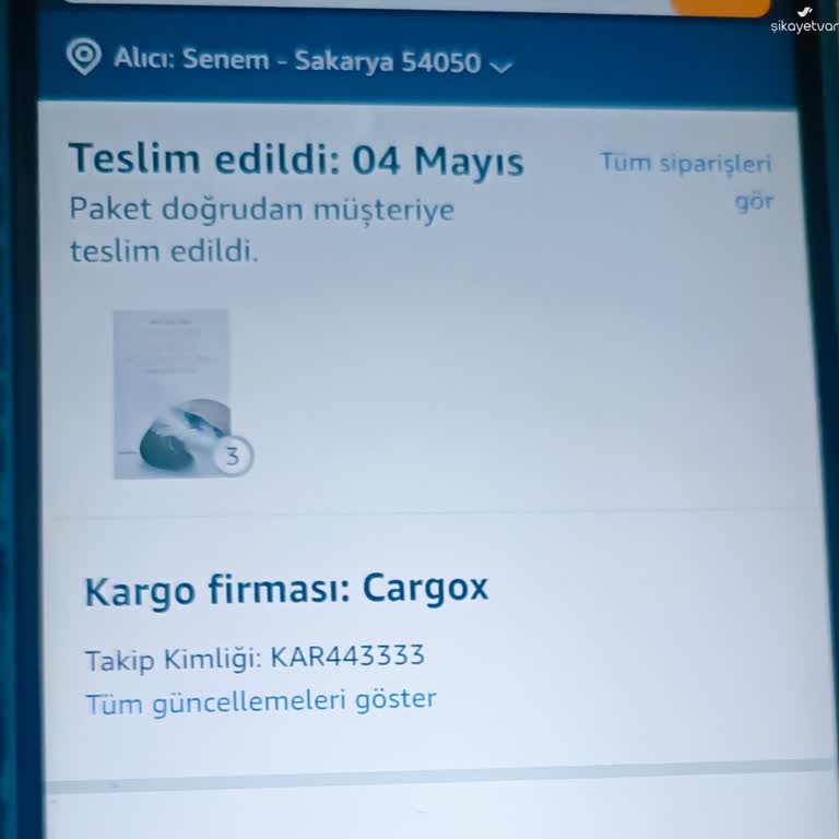 Teslim Edilmediği Halde Teslim Edildi Gösteren Siparişin İadesi