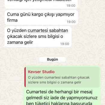 33 Gün Geçen Sipariş Kargoya Verilmedi Ve İade Talebim Reddedildi