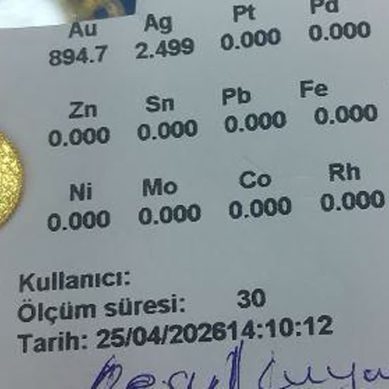 Nomanoğlu Kuyumculuk'tan Aldığım Çeyrek Altınların Saflığı Düşük