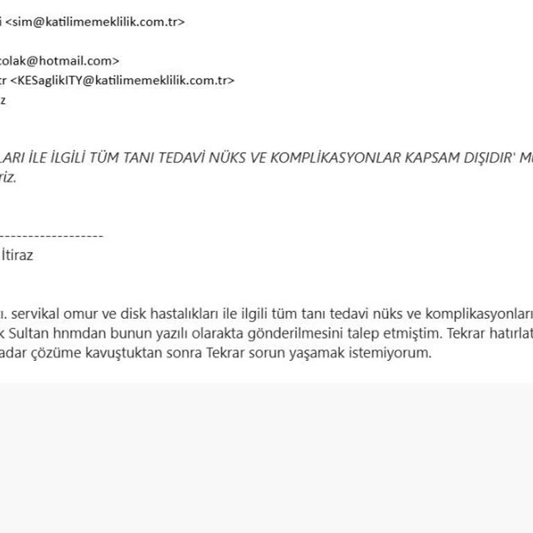 Muafiyet Kaldırıldığına Rağmen Tedavi Provizyonu Reddedildi