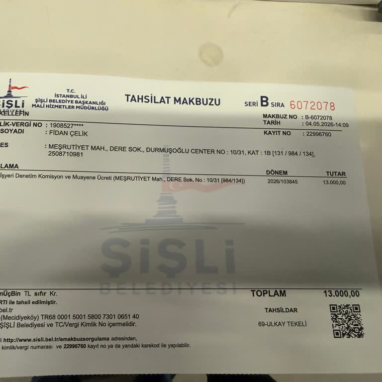 Şişli Belediyesi’nden Ruhsat Ücreti Talebi Engelli Hastayı Zor Duruma Sokuyor