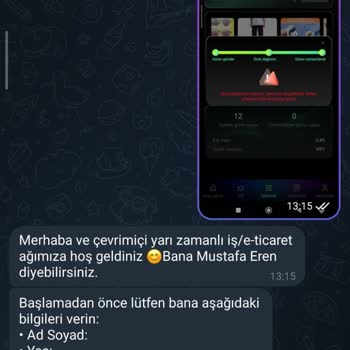 Telegram Üzerinden Sahte İş Teklifi Ve 1.920 TL Kayıp