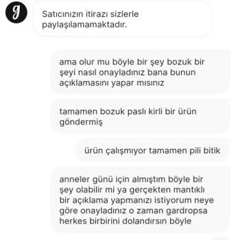 İlandaki Temiz Ürün Gelmedi, İade Reddedildi