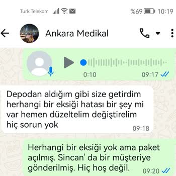 Ankaramedikal.com.tr Kutusu Açık Ürün Gönderdi ve İlgilenmedi