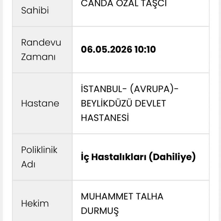 Randevu Sıramı Atlattıkları Nedeniyle Muayene Olamamak