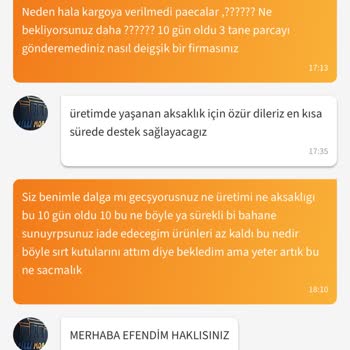 Yanlış Parçalar Gönderildi Ve Afilli Mobilya Çözüm Sunmuyor