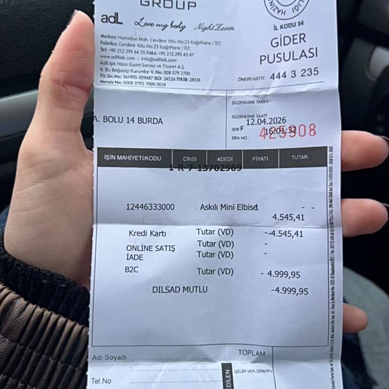 İade Edilen 4.999,95 TL’nin Kredi Kartına Yansımaması Ve Çözüm Talebi