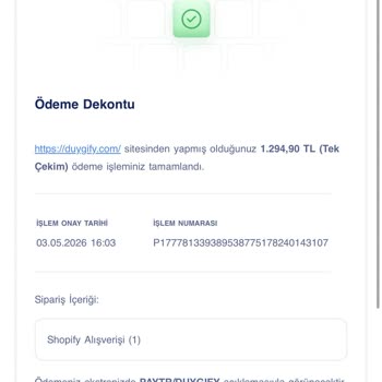 Siparişim Üç Gün Geçti Ama Duygify'den Kargo Bilgisi Ve Geri Dönüş Yok
