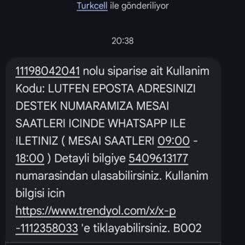 Trendyol Gift Card Kodu Teslim Edilmedi İletişim Yok Ve Geri Ödeme Talebi