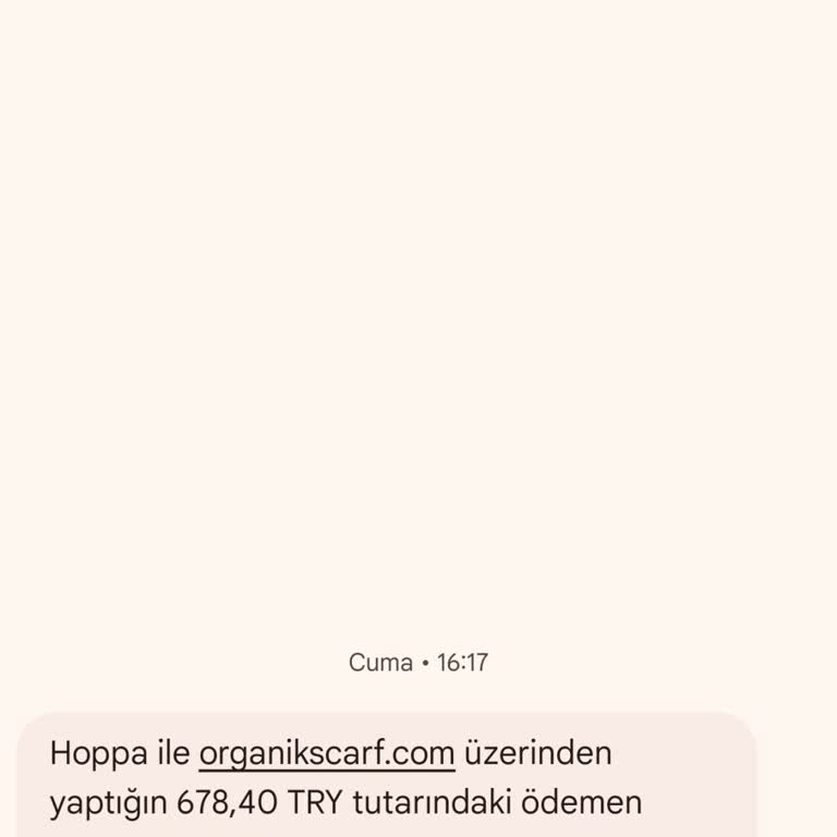 Organic Scarfs Ödeme Yaptım, Ürün Gelmedi ve İade Talep Ediyorum