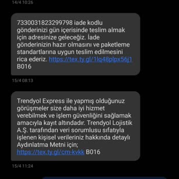 Trendyol Express'te Kayıp İade Pantolonum İçin Çözüm Talebi