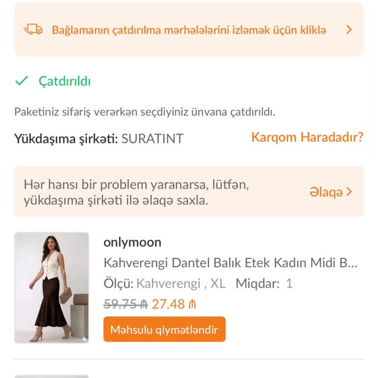 Beyaz Dantel Etek Gönderilmedi, İade Talebim Reddedildi