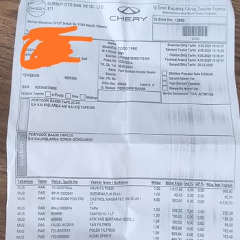 Talep Dışı Cam Suyu Ve Klima Spreyi Ücretleri İle Fazla İşçilik Ücretine İtirazı