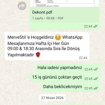 İade Ve Kargo Ücreti Geri Ödenmedi, Firma Cevapsız