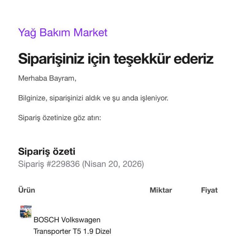 Eksik Filtre Gönderimi Ve Cevapsız Müşteri Desteği