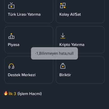 Binance TR Hesabına Giriş Sorunu Ve Canlı Destekte Null Hatası