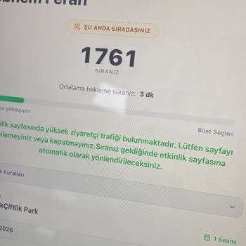 Sanal Kuyrukta Sıra Kaybı Nedeniyle Bilet Alamama