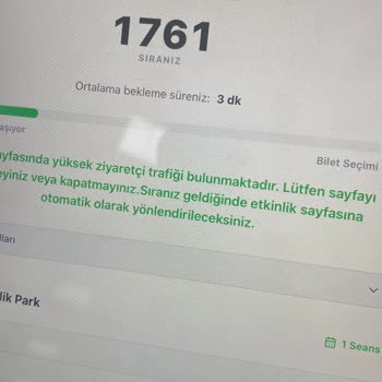 Sanal Kuyrukta Sıra Kaybı Nedeniyle Bilet Alamama