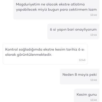 Ekstre Tarihim 6 Mayıs’tan 8 Mayıs’a Keyfi Değiştirildi, Bilgilendirme Ve Çözüm Yok