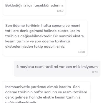 Ekstre Tarihim 6 Mayıs’tan 8 Mayıs’a Keyfi Değiştirildi, Bilgilendirme Ve Çözüm Yok
