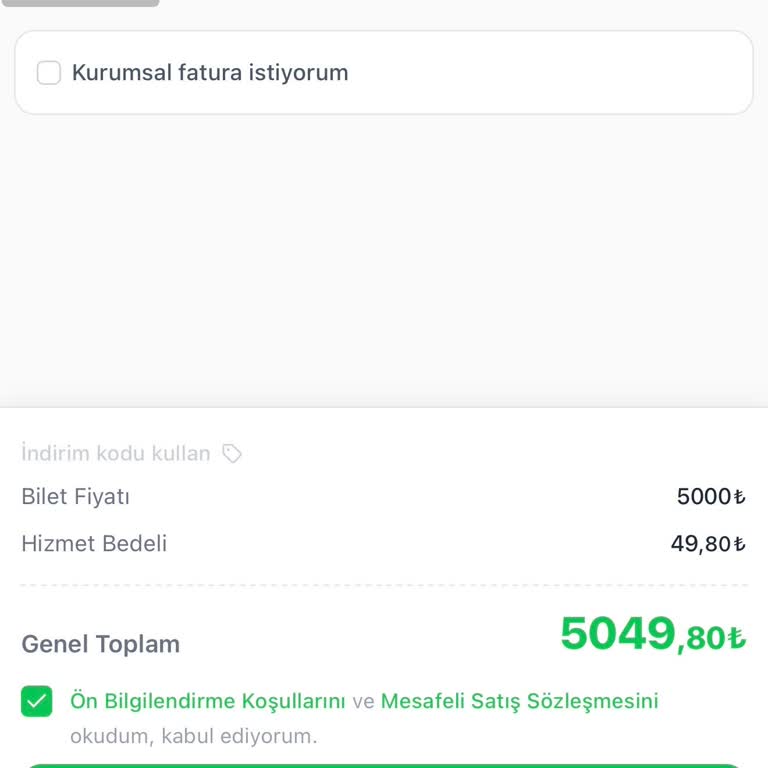 Sepete Eklediğim Bilet Ödeme Ekranına Gidemezken Satıldı
