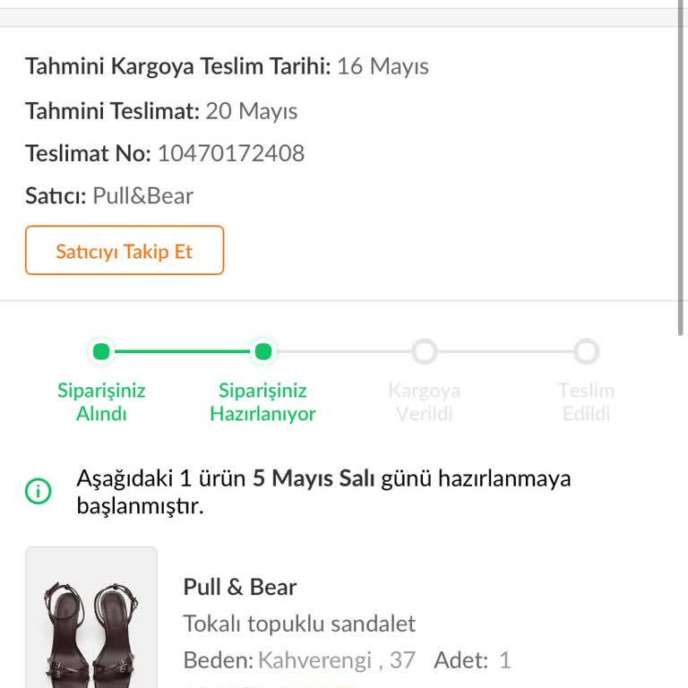 Trendyol Siparişim Hazırlanıyor, Kargo Gecikmesi