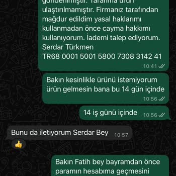 Gönderilmeyen 4.000 TL’lik Sipariş Ve Cevapsız İade Talebi