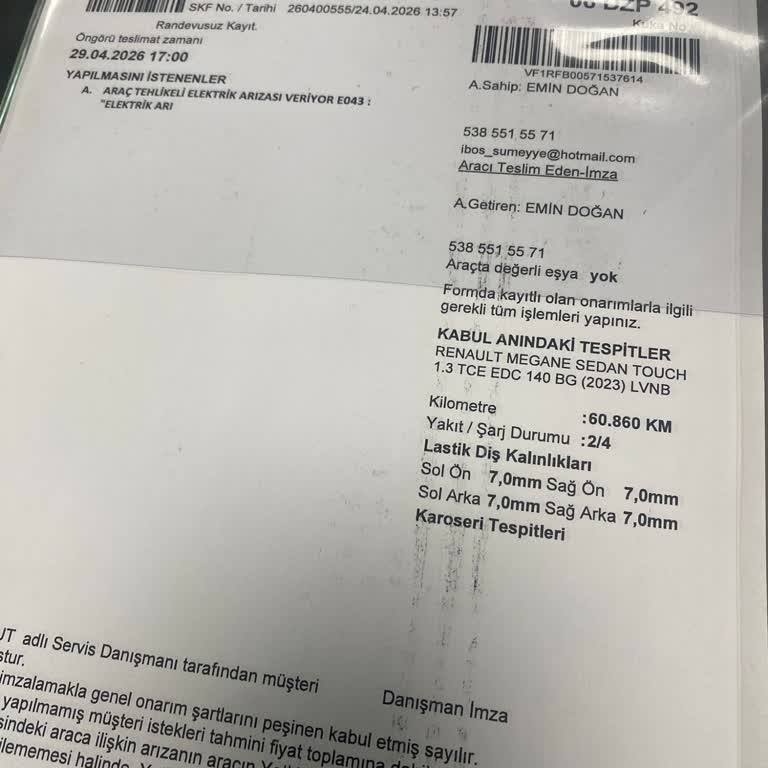 Garanti Kapsamındaki Antifriz Değişimi İçin Araç 20 Gün Serviste Bekletildi, İkame Araç Sağlanmadı
