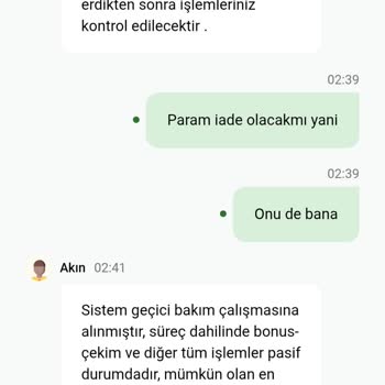 Onaysız Para Çekimi Ve Destekten Cevap Gelmemesi