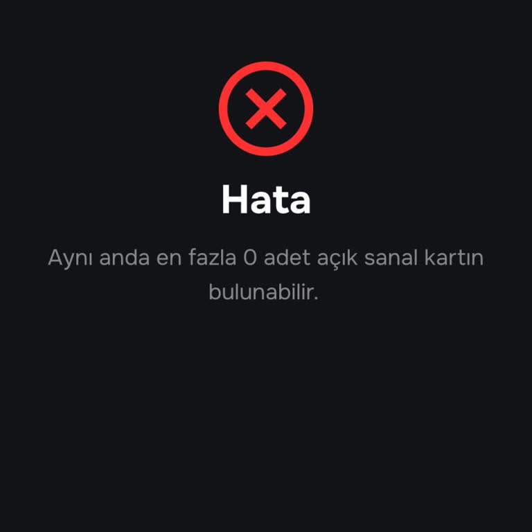 Papara’da Sanal Kart Oluşturulamıyor: 0 Açık Kart Hatası