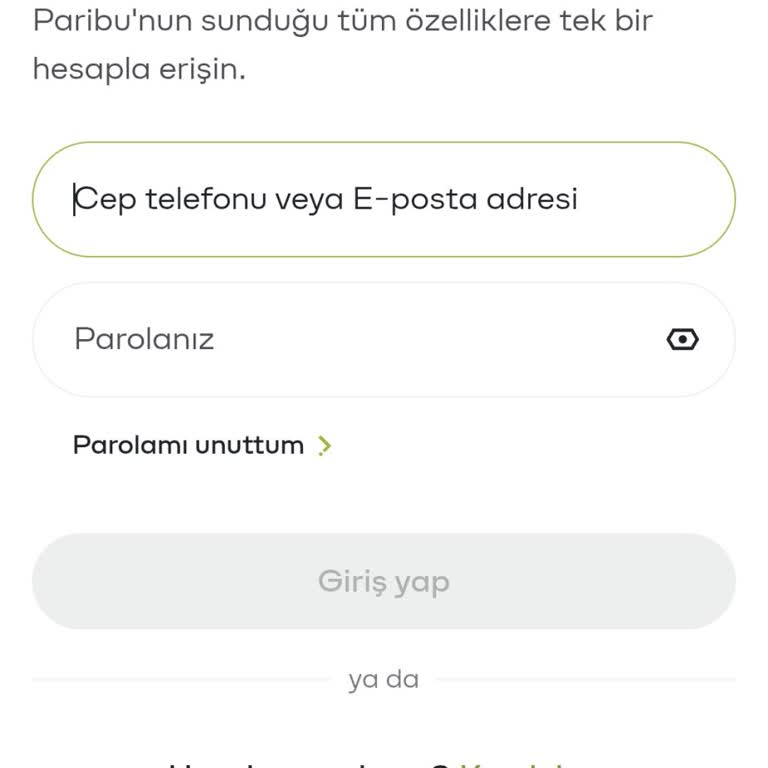 Paribu Uygulamasına Giriş Yapmıyorum!