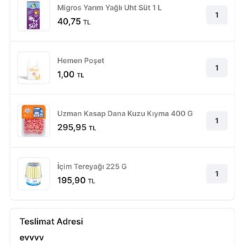Migros Sanal Market'te Yanlış Teslimat, Cevapsız Şikayet Ve İade Talebi