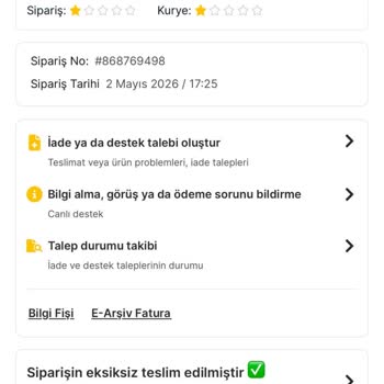 Migros Sanal Market'te Yanlış Teslimat, Cevapsız Şikayet Ve İade Talebi