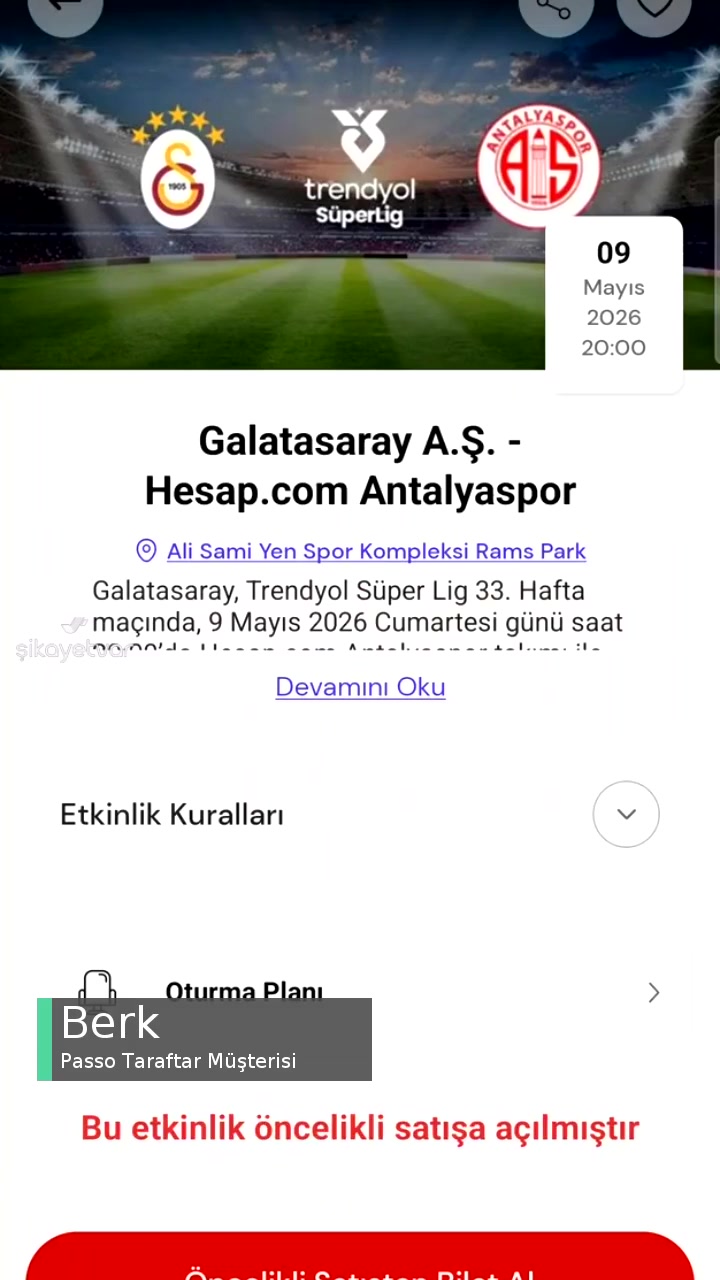 Passo Taraftar GS Para Öncelikli Bilet Saçmalığı videonun kapak resmi