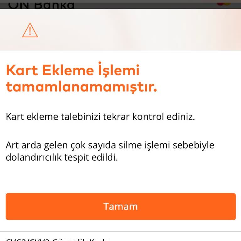 Masterpass Kart Ekleme Hatası ve Güvenlik Blokajı