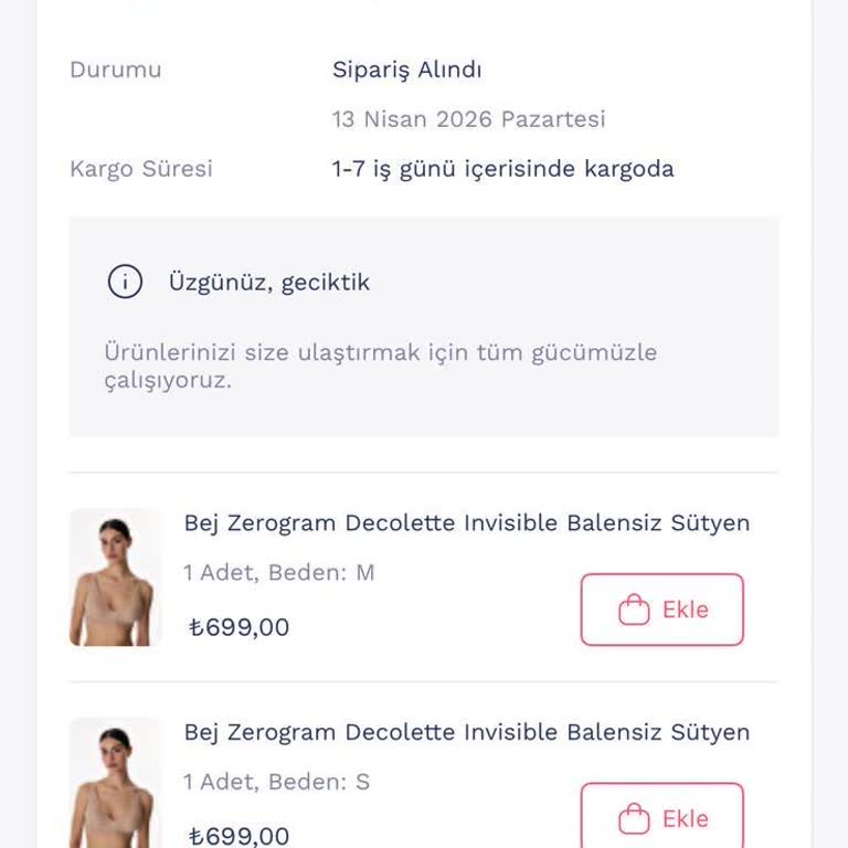 Siparişim Alındı Durumunda Kaldı Ve Çağrı Merkezinden Çözüm Gelmedi