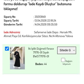 Ferace İadesi Ücretinin Geri Ödenmemesi Ve Müşteri Hizmetlerine Ulaşamama