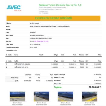 Küçük Kazada 28.800 TL Hasar Ücreti Ve Güvence Paketi Sorunu