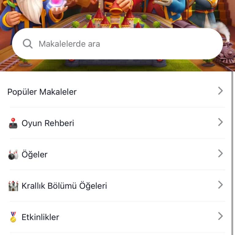 Royal Kingdom Hesabımda Destek Butonu Görünmüyor
