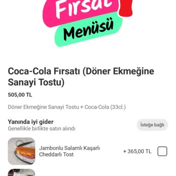 Tost Gelmedi 500 TL Ücret Geri Ödenmedi