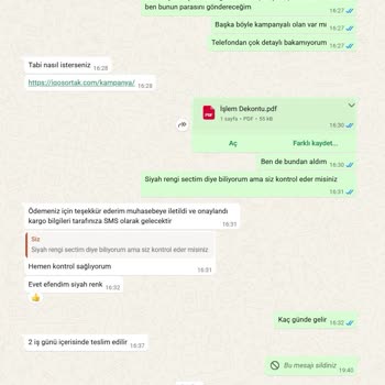Ödeme Yapıldı, Ürün Gelmedi, İade Talebi