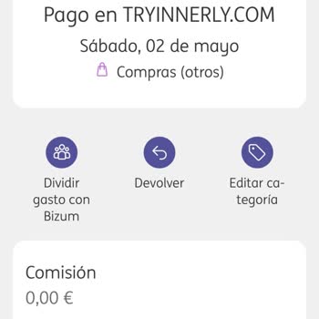 Cargo no autorizado de Innerly, exijo reembolso y cancelar suscripción
