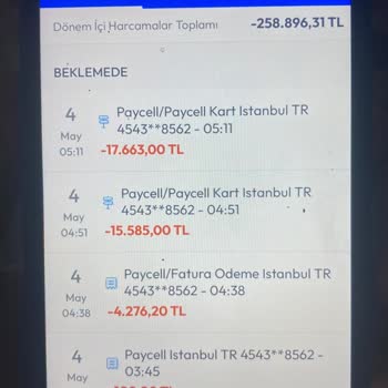 İzin Alınmadan Yapılan 105 Bin TL'lik Paycell İşlemleri Ve Güvenlik Açığına Şikayet