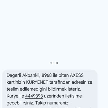 Teslim Edilmeyen Akbank Kredi Kartı Ve Kuryenet’in Yetersiz Müşteri Desteği