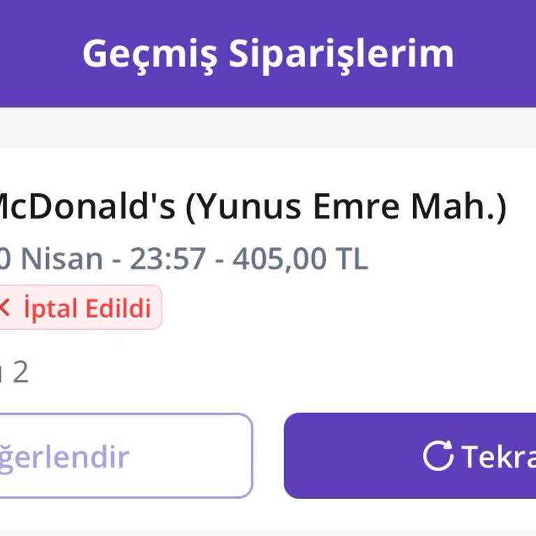 Getir Yemek Açıklamasız Sipariş İptali Ve Haksız Ücret Kesintisi