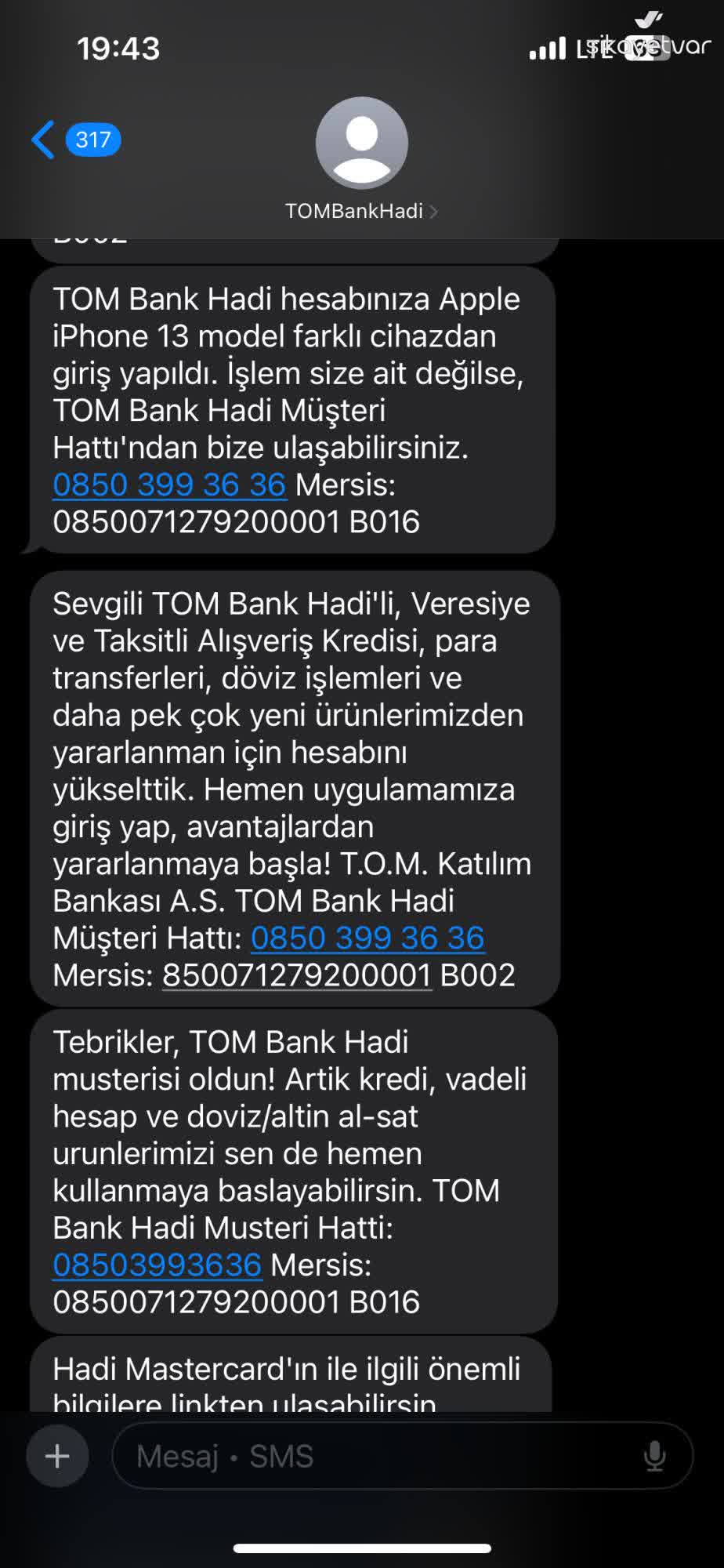 Hadi - TOMBANK Yanıltıcı Bilgilendirme Ve Gizli 1000 TL Kart