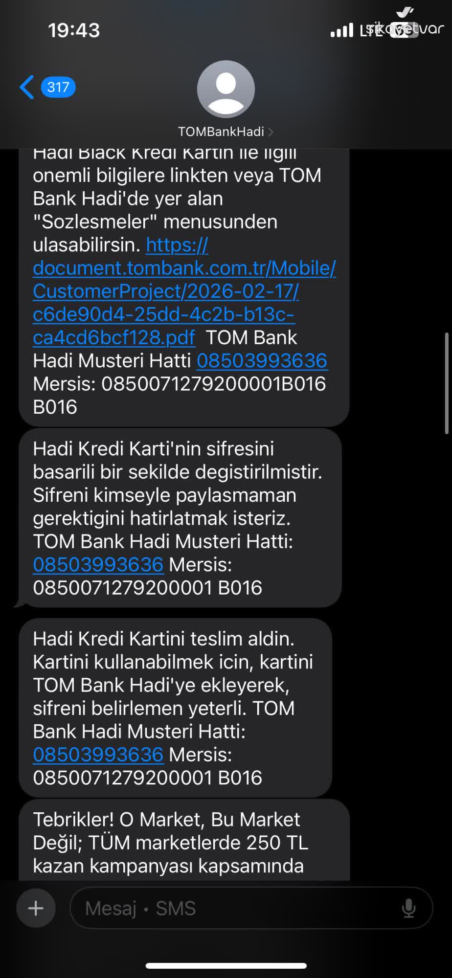 Hadi - TOMBANK Yanıltıcı Bilgilendirme Ve Gizli 1000 TL Kart