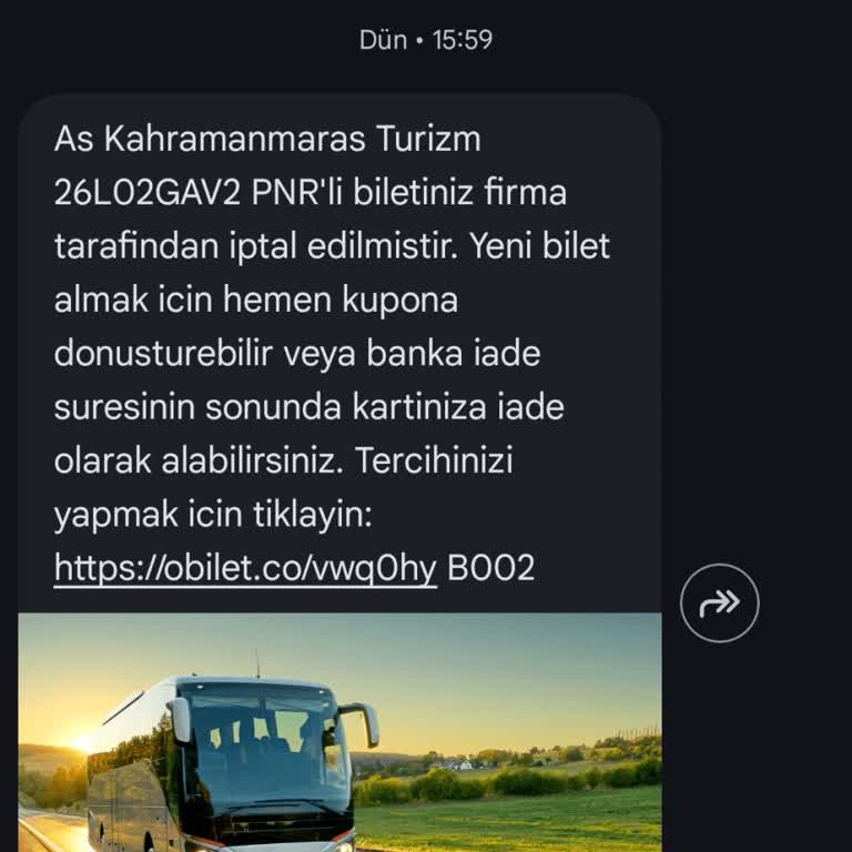 Obilet Tek Taraflı Bilet İptaliyle Sakarya’da Mağdur Oldum