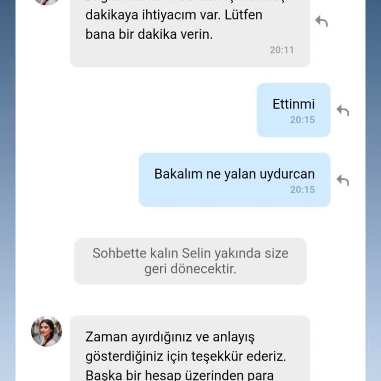 1000 TL Çekim Talebinin 5 Gün İçinde Ödenmemesi