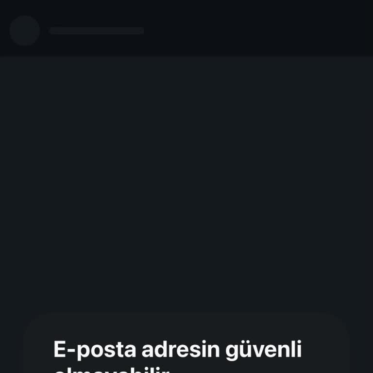 E-posta Güvenliği Nedeniyle Instagram Hesabım Erişilemiyor